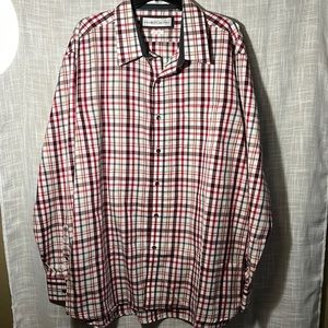 Henry Gretel Men’s long sleeve Size XL  red plaid